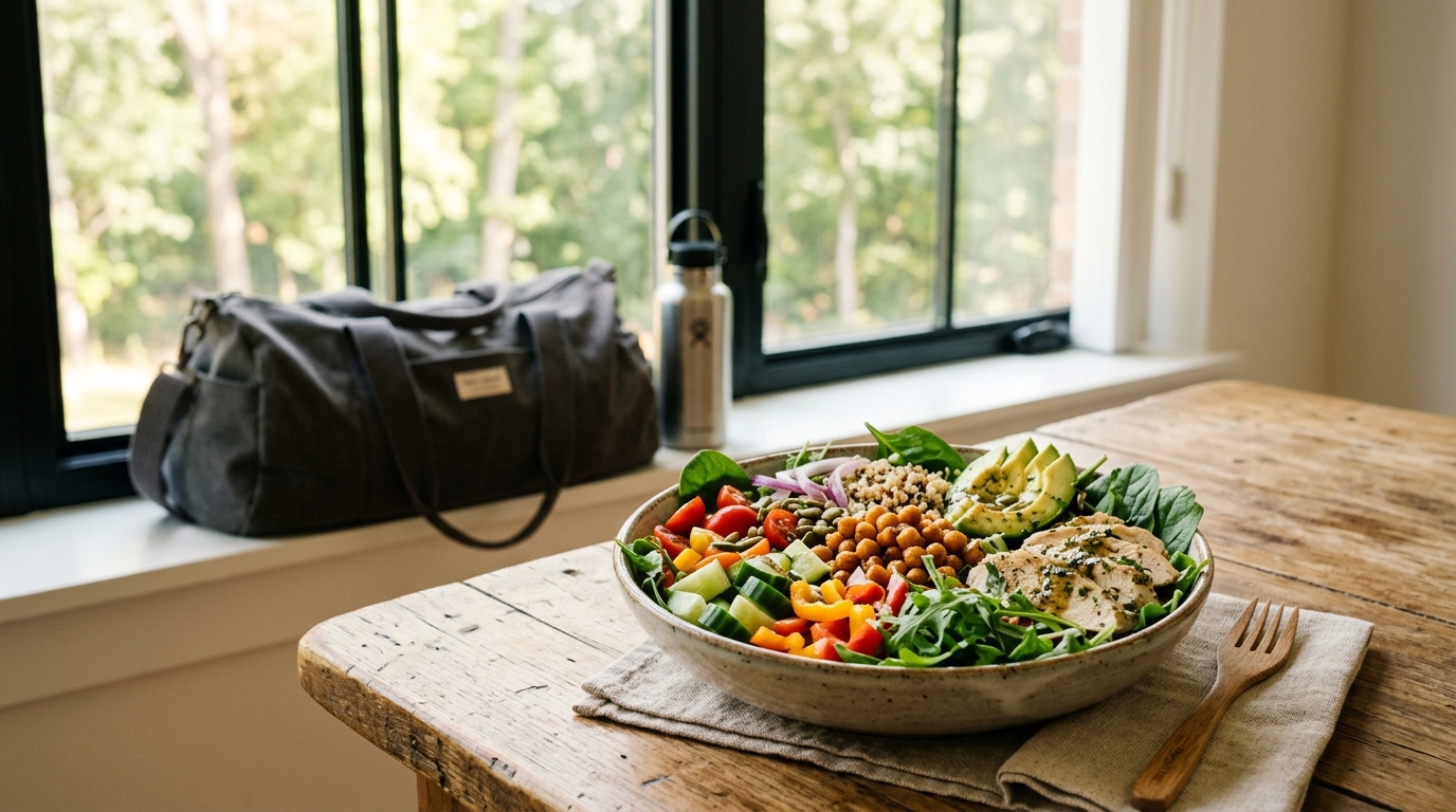 Post-workout fresh nutrition bowl